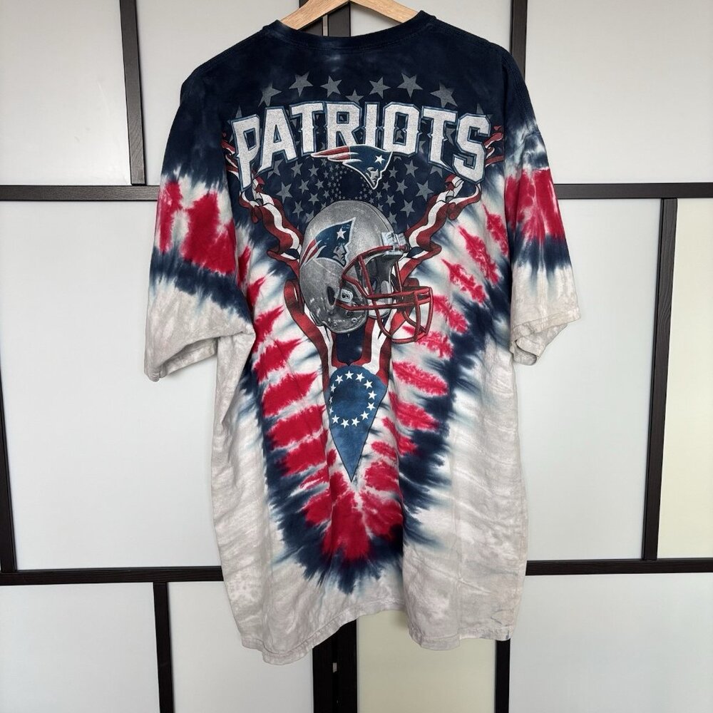 Vintage New England Patriots Tie-Dye T-Shirt Men’s 2XL XXL NFL Football Y2K - Picture 14 of 16